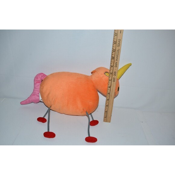 Ikea Sagoskatt Orange Unicorn Plush Soft Toy 20" 7596 Stuffed animal - Picture 3 of 9